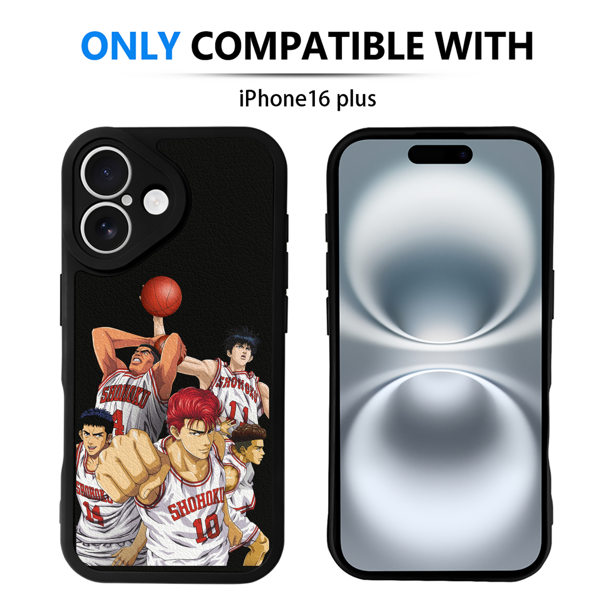 （画像用） SLAM DUNK／スラムダンク 【iPhone 16シリーズ対応】シリコンスマホケース（レザー調） 材質：シリコン
